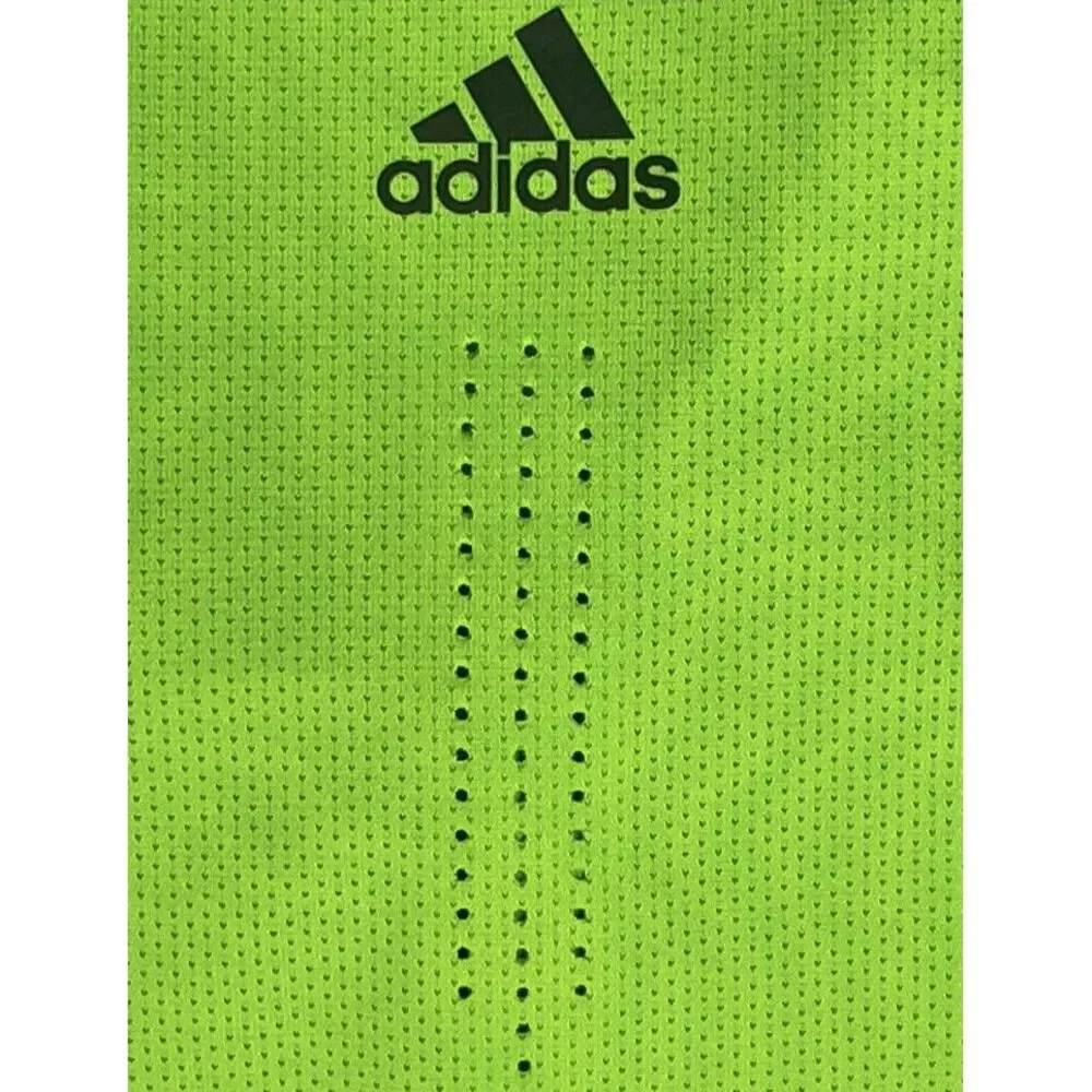 Adidas Adizero Golf Lime Green Performance Men Polo SS XL - Mission‎ Hills GC